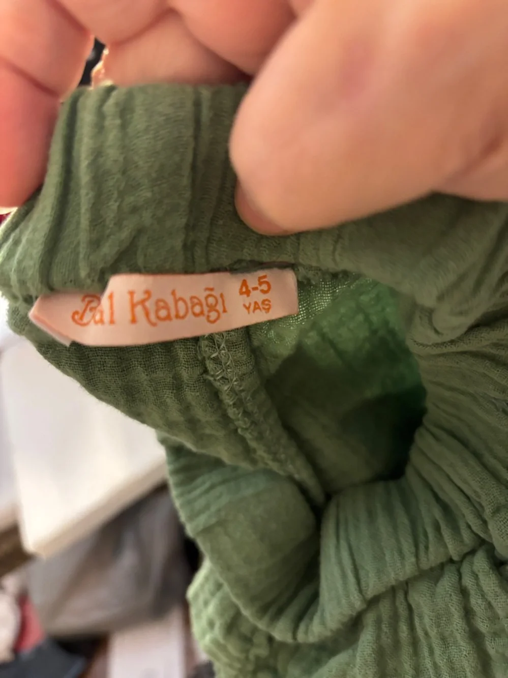 Light Green Gauze Children’s Shorts 4-5 years